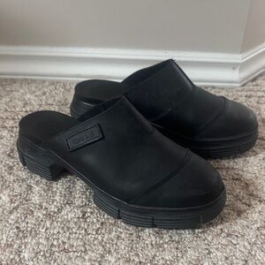 Ganni Rubber Clog Mules 38